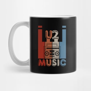 U2 Music Vintage Retro Mug